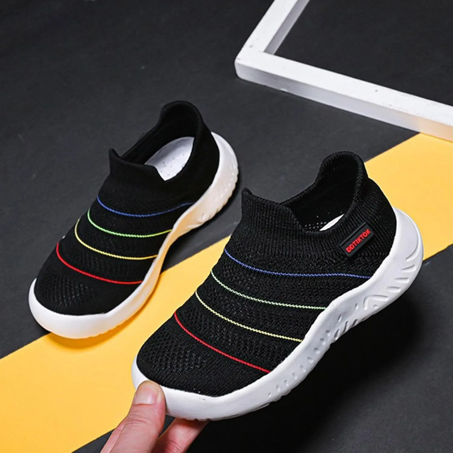 IWIHMIV Girls Running Shoes Kids Tennis Shoes Boys Girls Sneakers Lightweight Breathable Athletic Shoes for Toddler