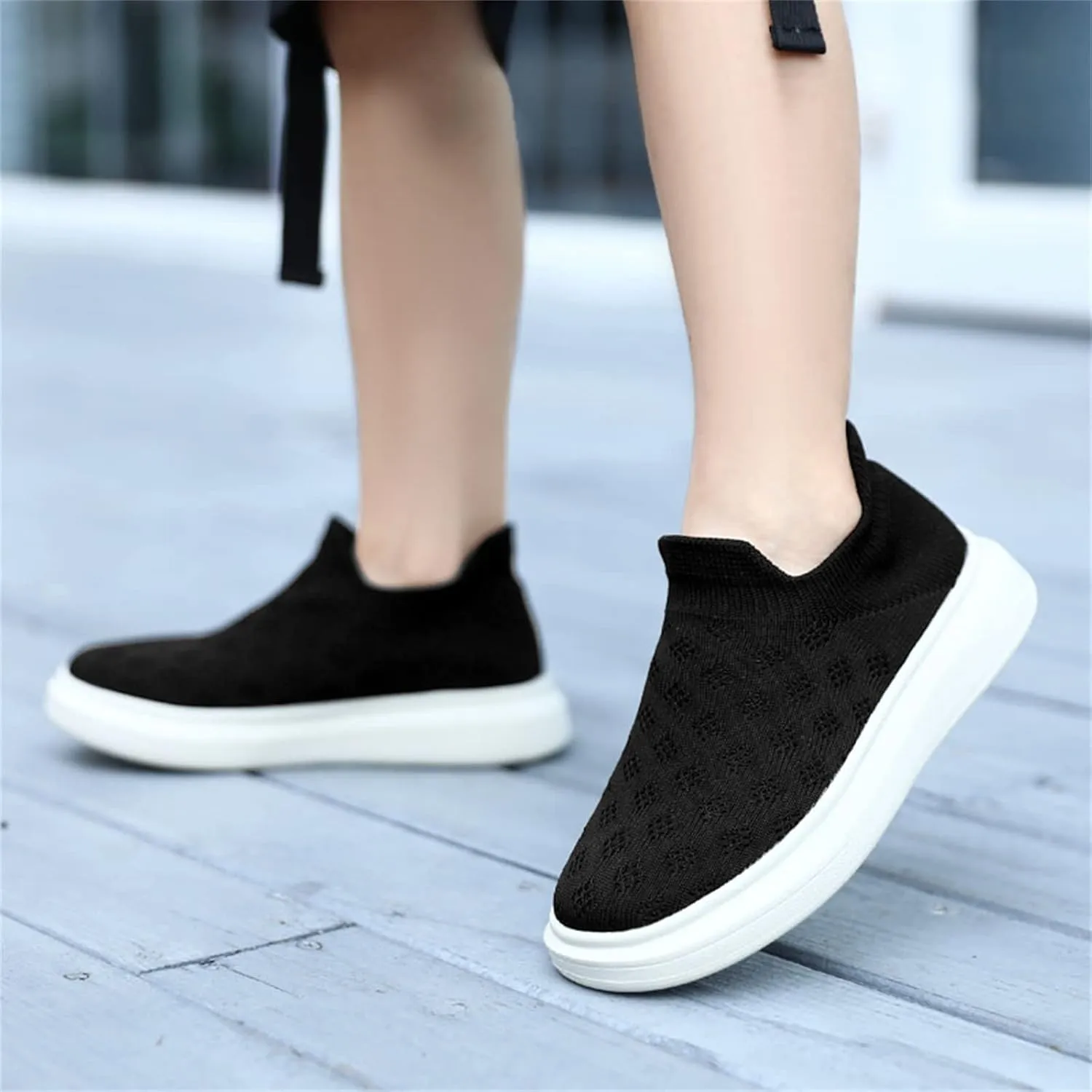 IWIHMIV Girls Slip On Sneakers Toddler Tennis Shoes Boys Casual Lightweight Breathable Running Walking Shoes