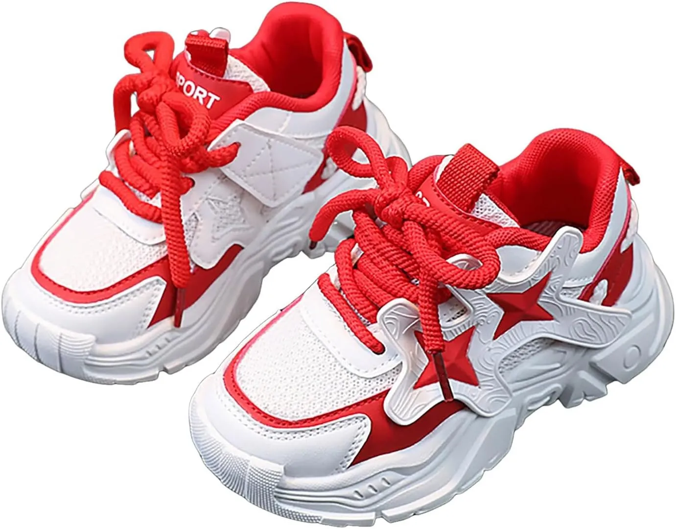 IWIHMIV Girls Sneakers Girls Tennis Shoes Kids Sneakers for Boys Girls Running Shoes Lightweight Breathable Sport Athletic Shoes