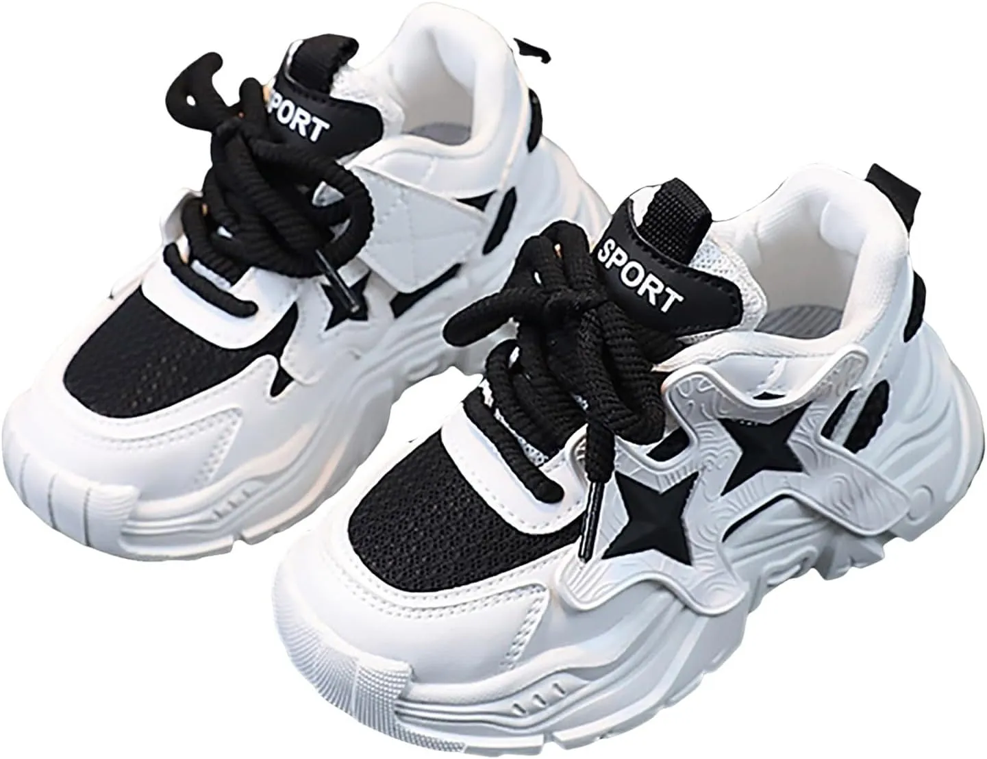 IWIHMIV Girls Sneakers Girls Tennis Shoes Kids Sneakers for Boys Girls Running Shoes Lightweight Breathable Sport Athletic Shoes