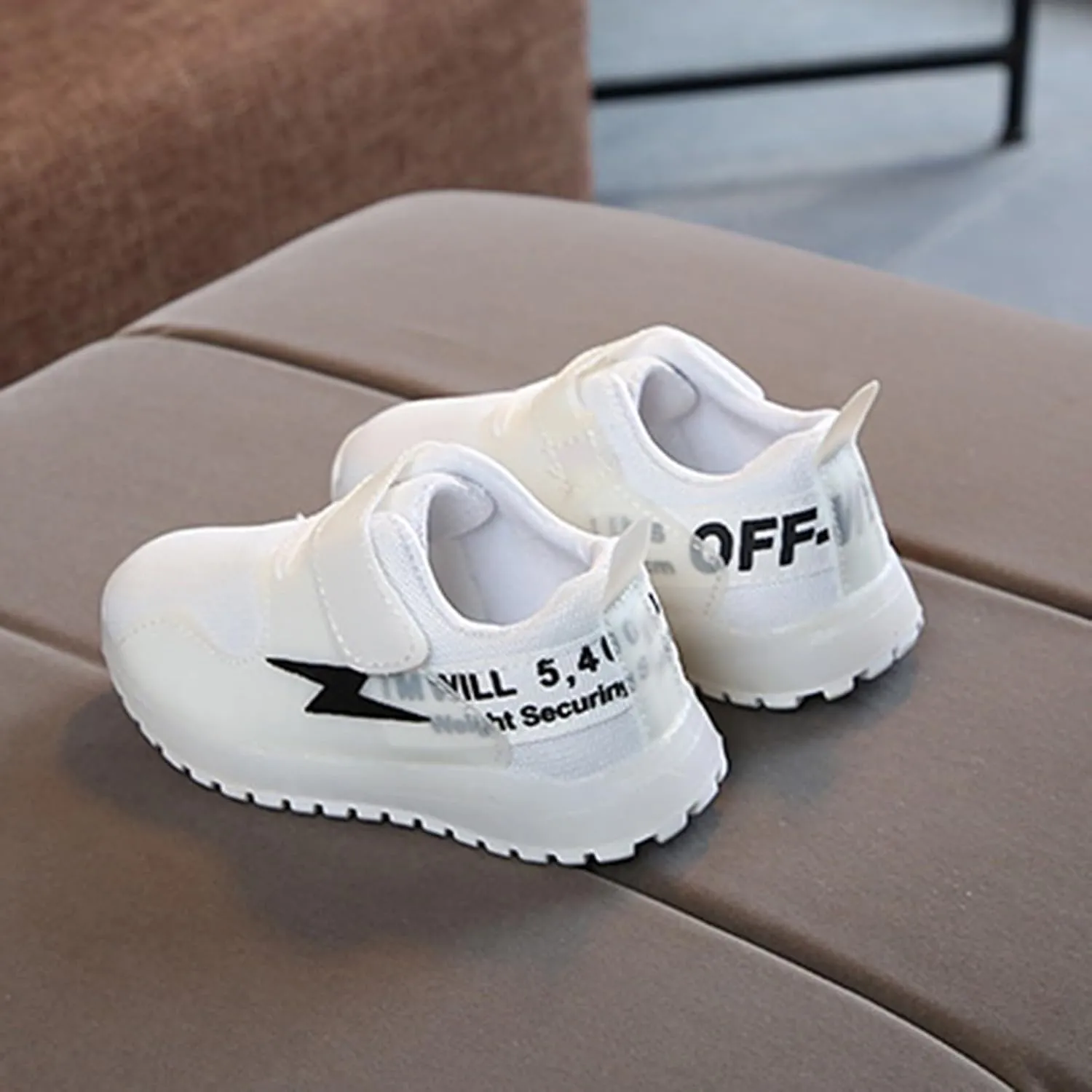 IWIHMIV Girls Tennis Shoes Baby Walking Shoes Boys LED Lights Lightweight Breathable Athletic Running Sneakers