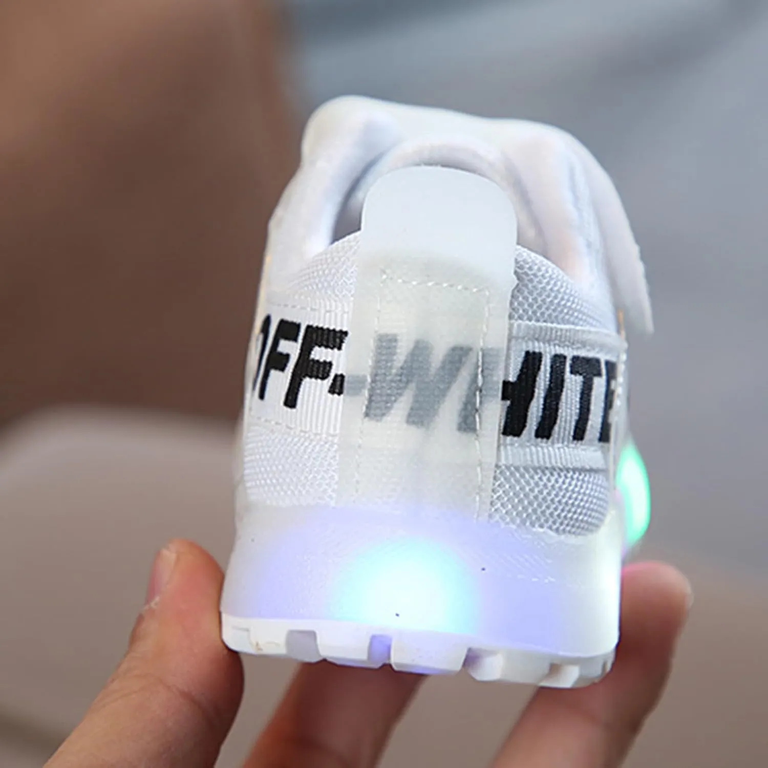 IWIHMIV Girls Tennis Shoes Baby Walking Shoes Boys LED Lights Lightweight Breathable Athletic Running Sneakers