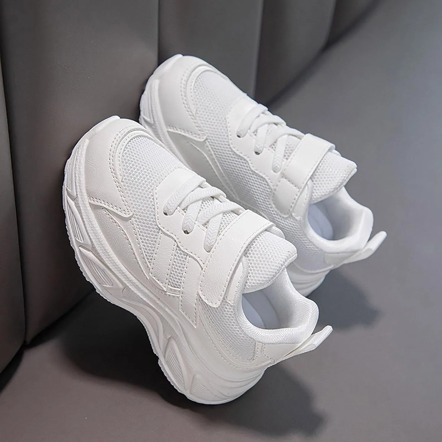 IWIHMIV Girls Tennis Shoes Boys Breathable Non Slip Sneakers Casual Running Non Slip Athletic Shoes for Toddler