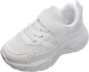 IWIHMIV Girls Tennis Shoes Boys Breathable Non Slip Sneakers Casual Running Non Slip Athletic Shoes for Toddler