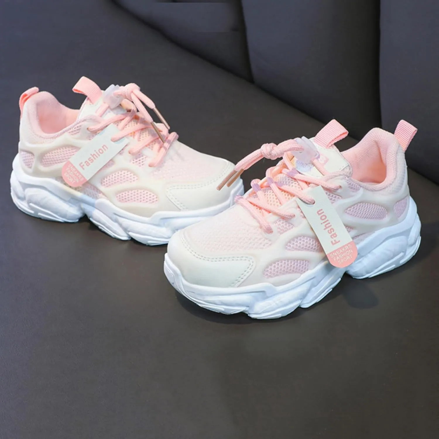IWIHMIV Kids Running Shoes Little Girls Sneakers Toddler Boys Breathable Non Slip Lightweight Tennis Shoes