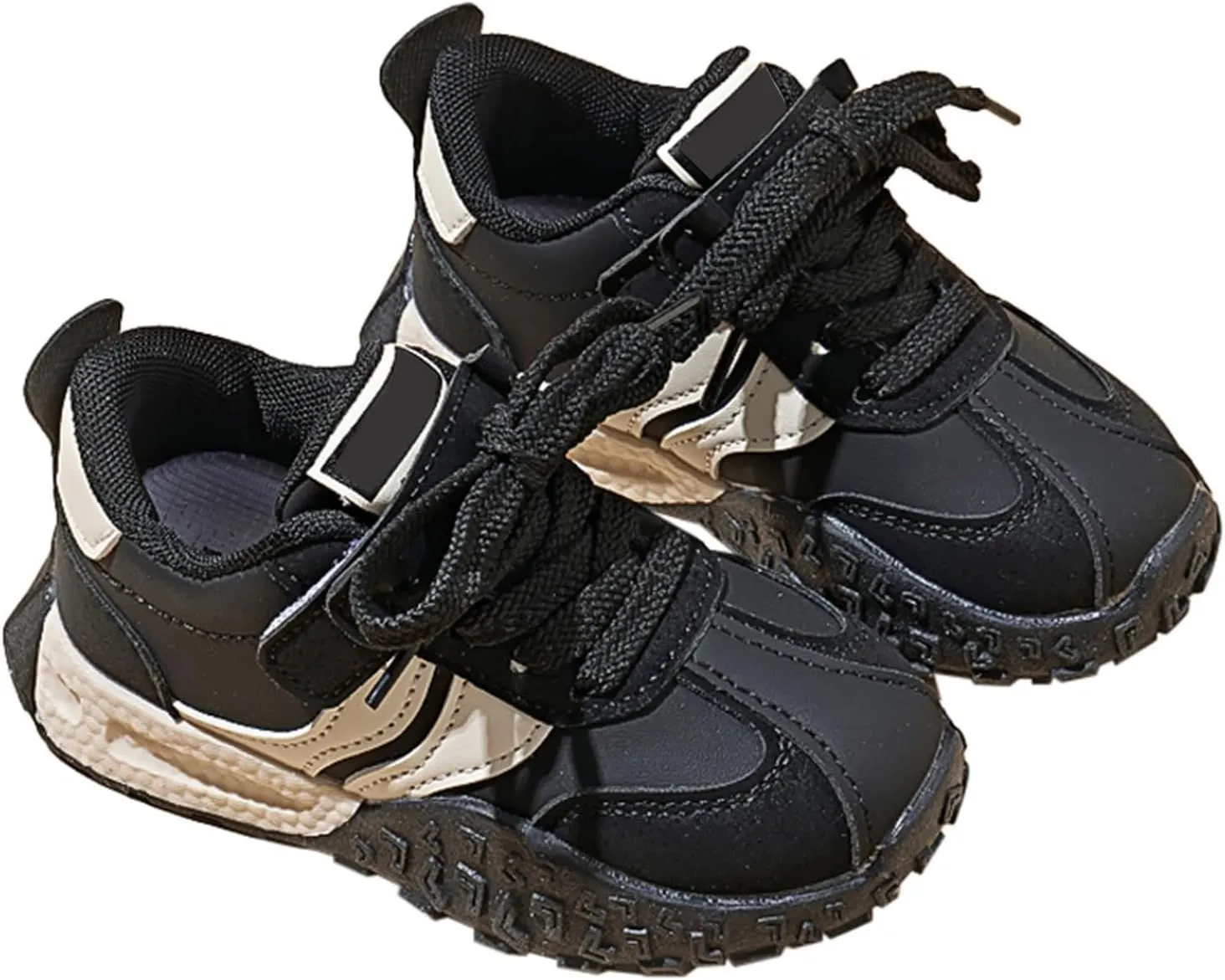 IWIHMIV Kids Sneakers Boys Girls Tennis Running Athletic Shoes Lightweight Non Slip Comfortable Walking Sports Shoes