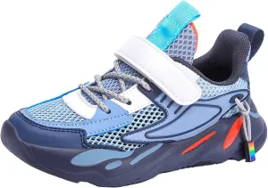 IWIHMIV Kids Sneakers Boys Non Slip Running Tennis Shoes Lightweight Breathable Sport Athletic Shoes
