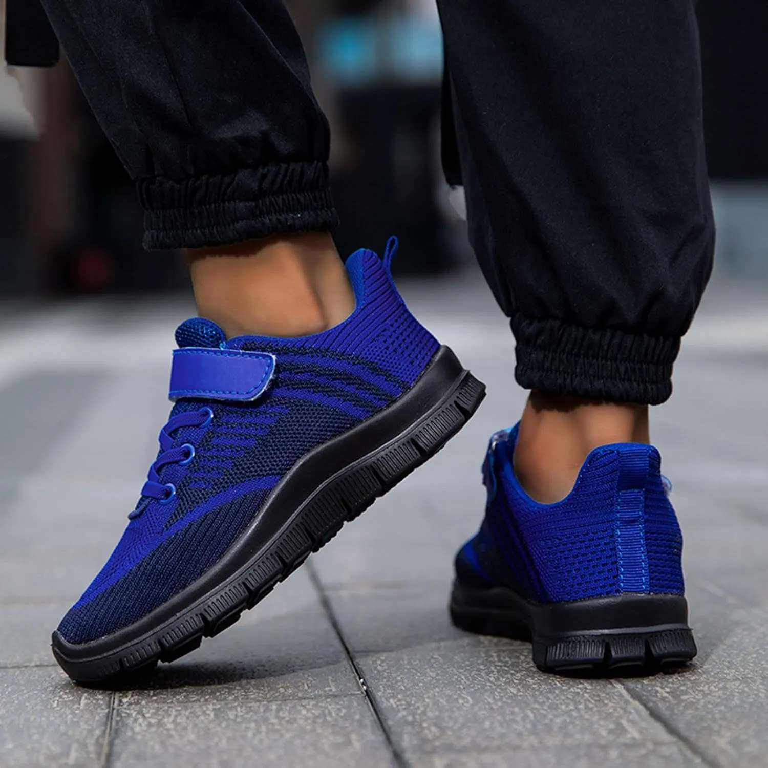 IWIHMIV Kids Sneakers Toddler Slip On Shoes Kids Tennis Running Shoes Athletic Lightweight Sports Walking Sneakers for Boys Girls