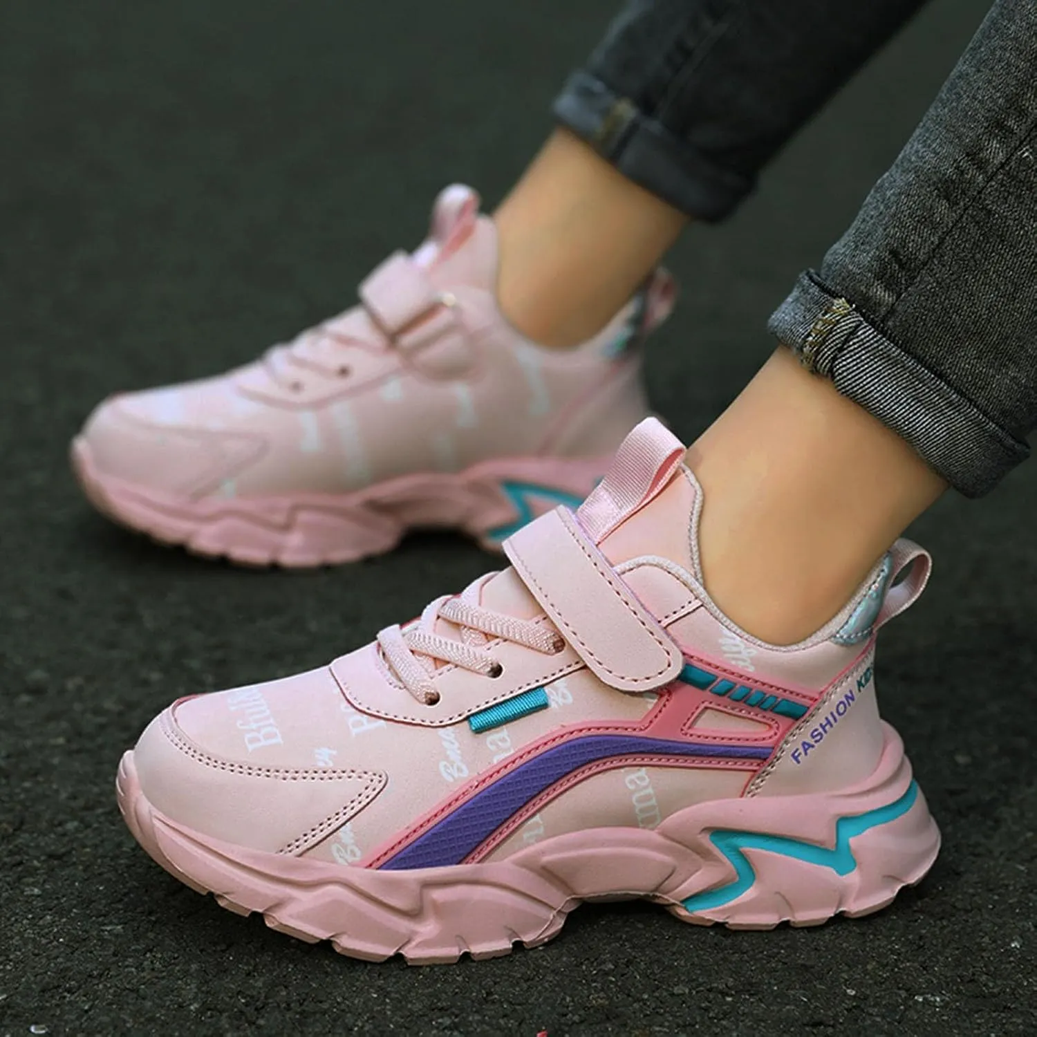 IWIHMIV Kids Tennis Shoes Toddler Boy Sneakers Toddler Slip On Shoes Toddler Walking Shoes Kids Athletic Running Sneakers