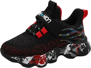 IWIHMIV Kids Tennis Shoes Toddler Slip On Shoes Toddler Boys Breathable Non Slip Sneakers Running Walking Sports Shoes