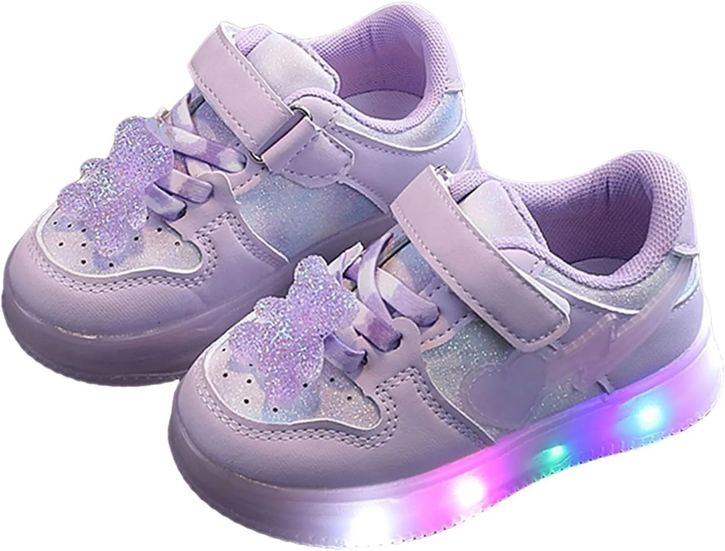 IWIHMIV Kids Walking Shoes Kids Sneakers Boys Girls Running Tennis Shoes Athletic Sports Casual Light Up Shoes for Kids