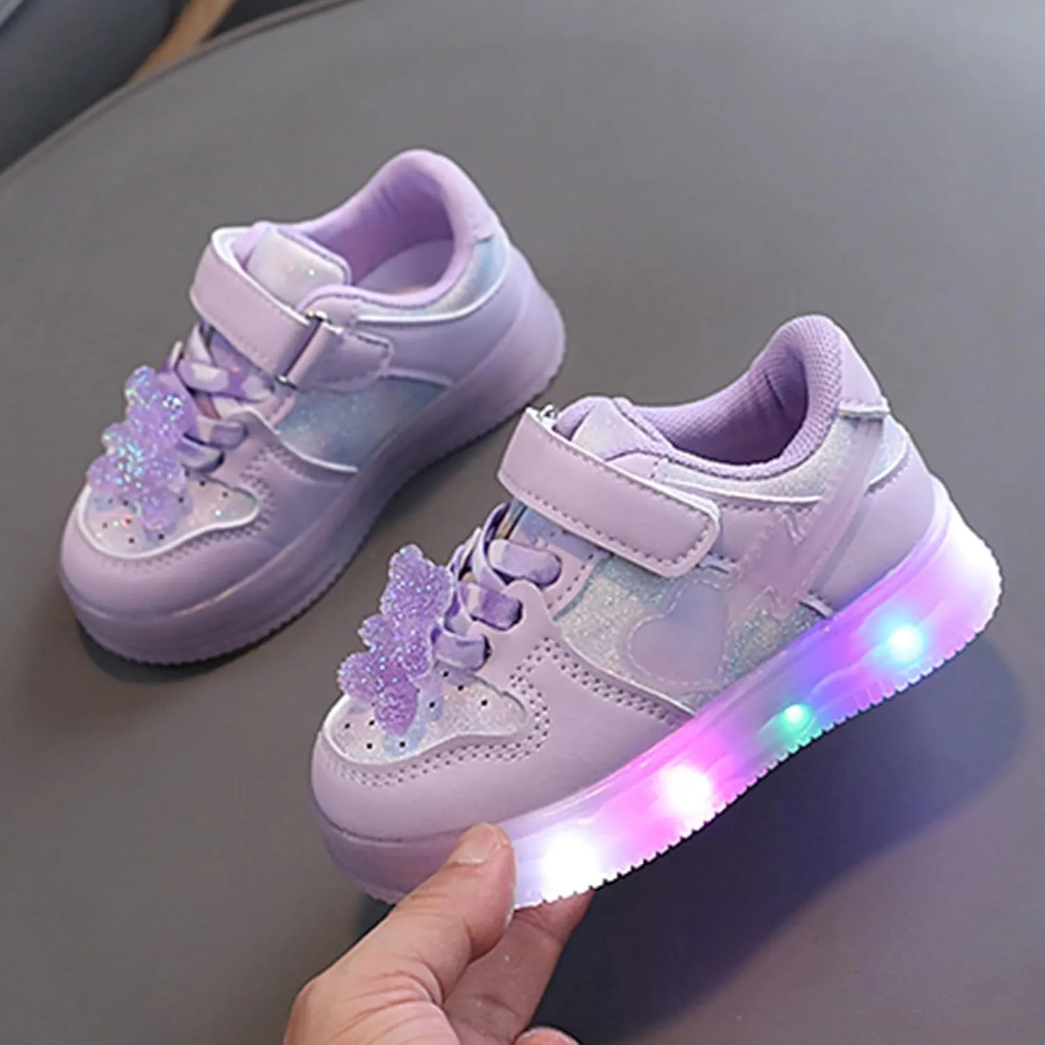 IWIHMIV Kids Walking Shoes Kids Sneakers Boys Girls Running Tennis Shoes Athletic Sports Casual Light Up Shoes for Kids