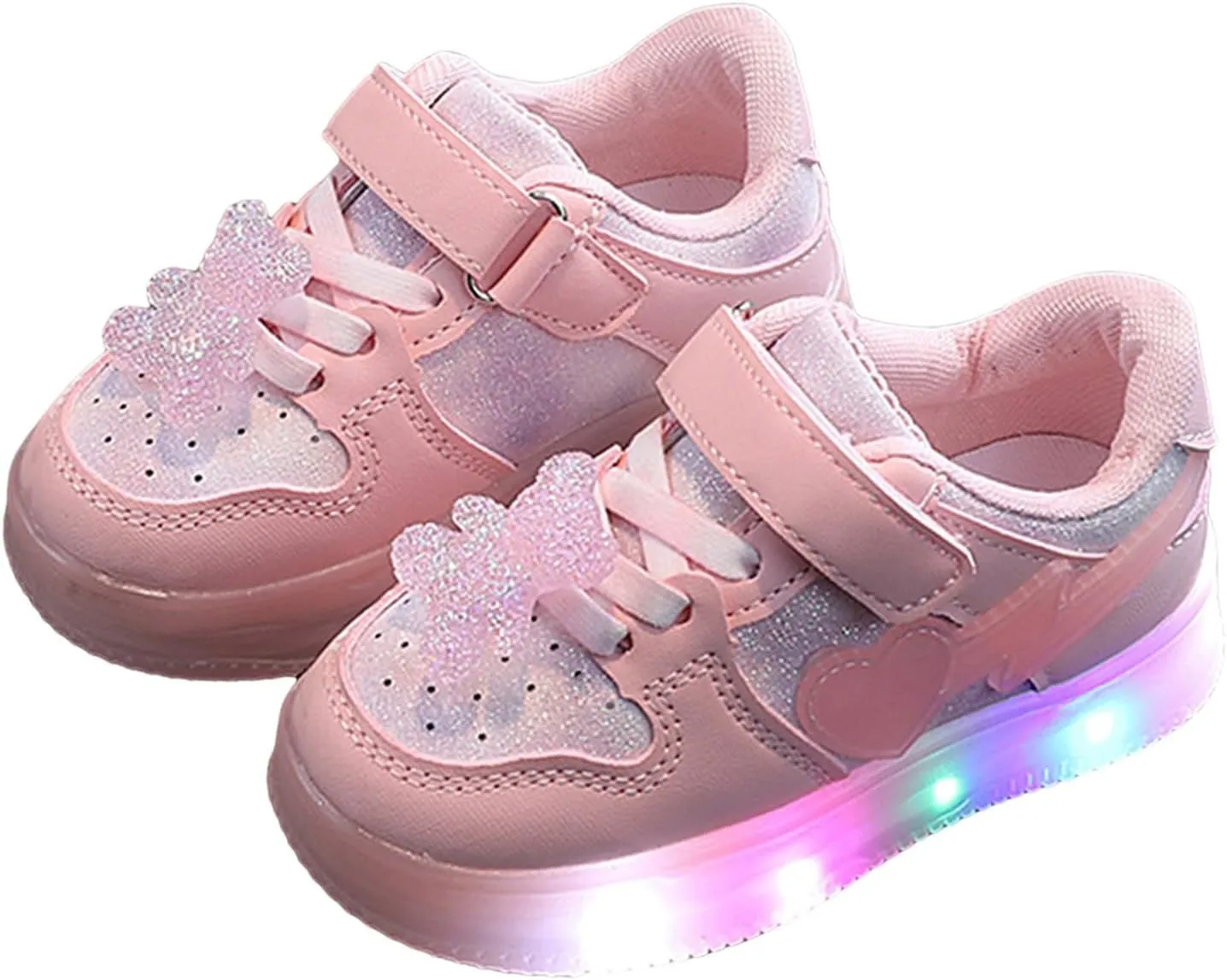 IWIHMIV Kids Walking Shoes Kids Sneakers Boys Girls Running Tennis Shoes Athletic Sports Casual Light Up Shoes for Kids