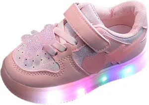 IWIHMIV Kids Walking Shoes Kids Sneakers Boys Girls Running Tennis Shoes Athletic Sports Casual Light Up Shoes for Kids