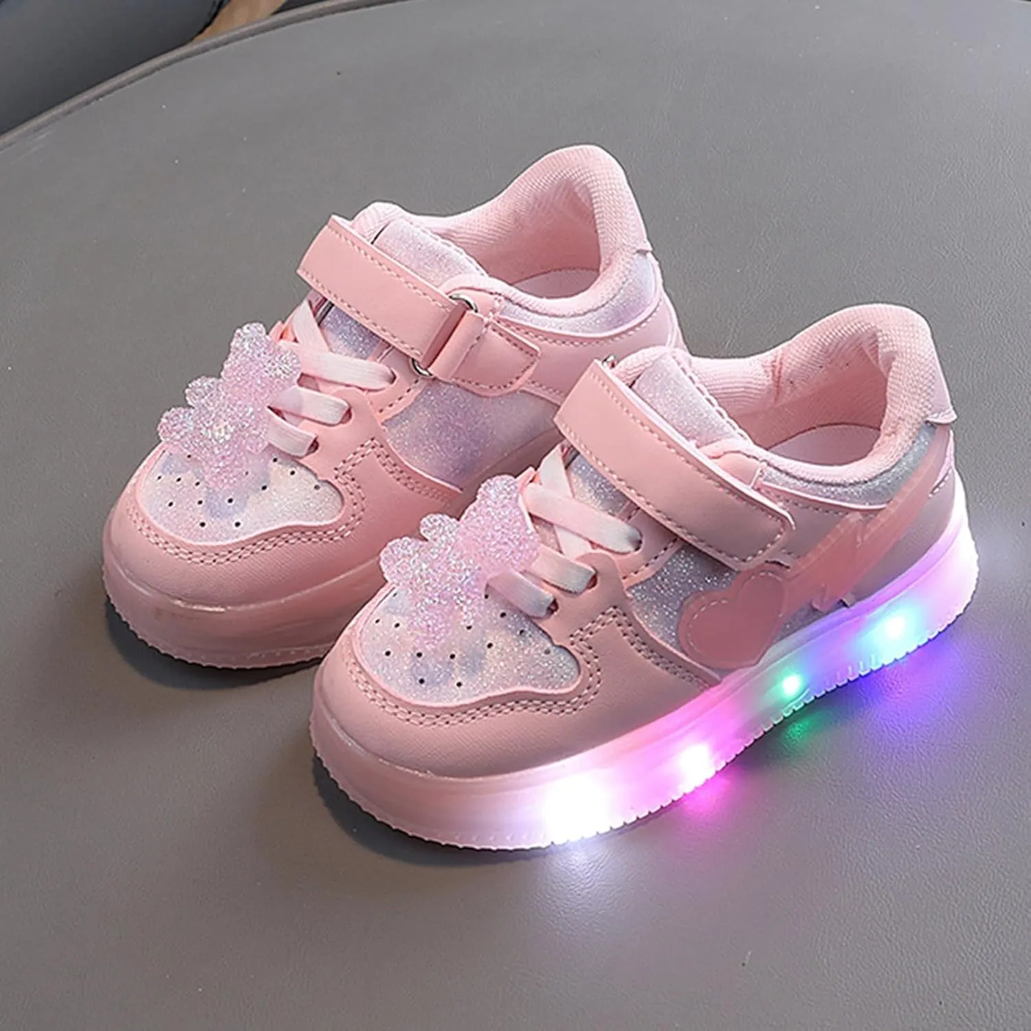 IWIHMIV Kids Walking Shoes Kids Sneakers Boys Girls Running Tennis Shoes Athletic Sports Casual Light Up Shoes for Kids