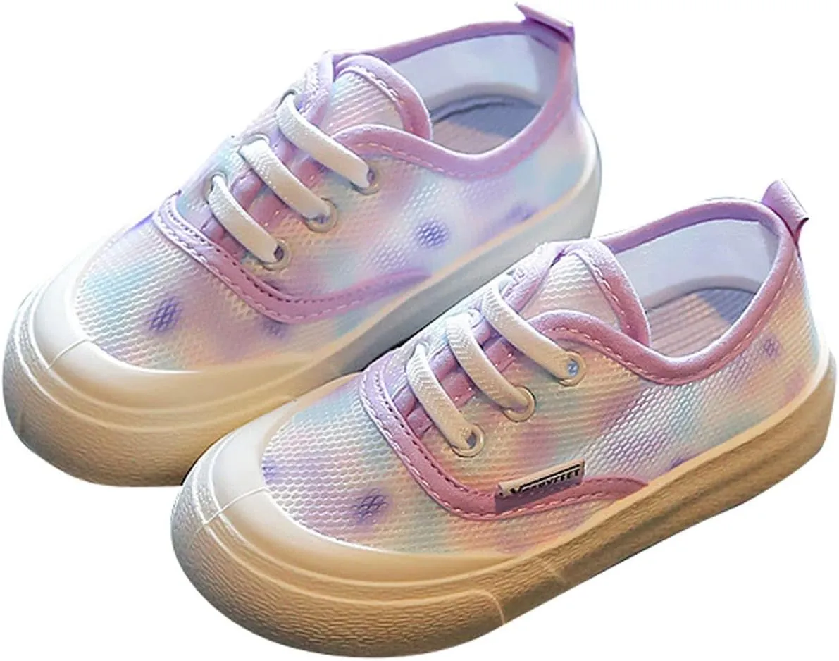 IWIHMIV Little Girl Tennis Shoes Toddler Shoes Boys Girls Sneakers Kids Breathable Walking Shoes Lightweight No Slip Tennis Shoes