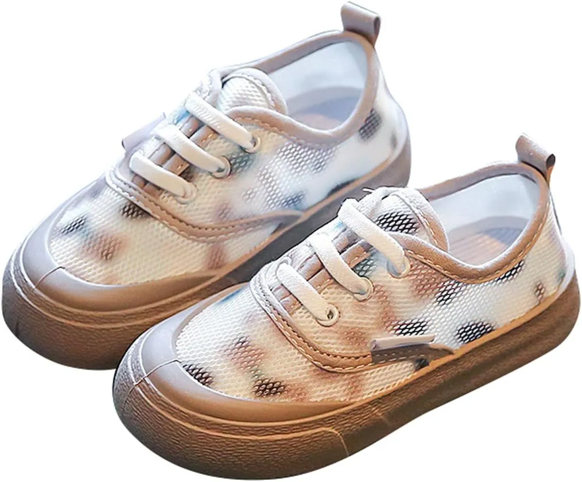 IWIHMIV Little Girl Tennis Shoes Toddler Shoes Boys Girls Sneakers Kids Breathable Walking Shoes Lightweight No Slip Tennis Shoes