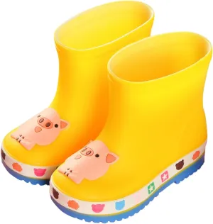 IWIHMIV Rain Boots for Boys Toddler Rain Boots Baby Rain Boots Short Rain Boots for Toddler Lightweight And Waterproof Rain Boots