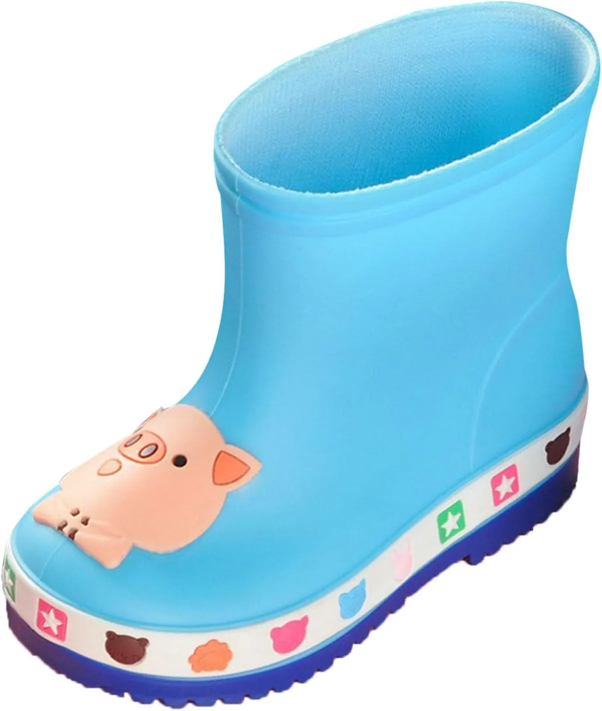 IWIHMIV Rain Boots for Boys Toddler Rain Boots Baby Rain Boots Short Rain Boots for Toddler Lightweight And Waterproof Rain Boots