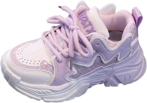 IWIHMIV Running Shoes for Girls Kids Sneakers for Boys Toddler Breathable Athletic Tennis Shoes Lightweight Comfy Walking Shoes