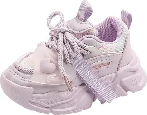 IWIHMIV Running Shoes for Girls Kids Sneakers for Boys Toddler Breathable Athletic Tennis Shoes Lightweight Comfy Walking Shoes