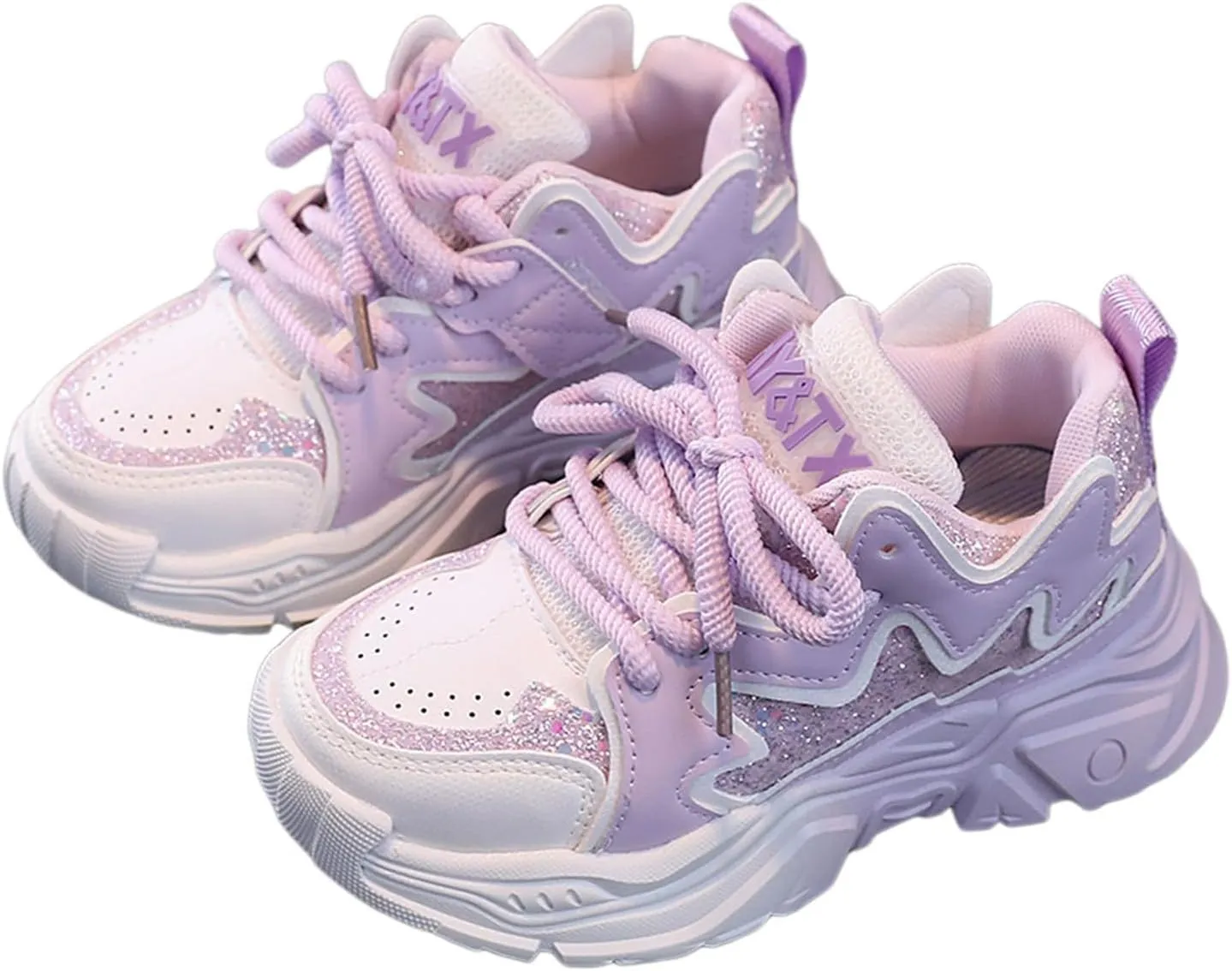 IWIHMIV Running Shoes for Girls Kids Sneakers for Boys Toddler Breathable Athletic Tennis Shoes Lightweight Comfy Walking Shoes