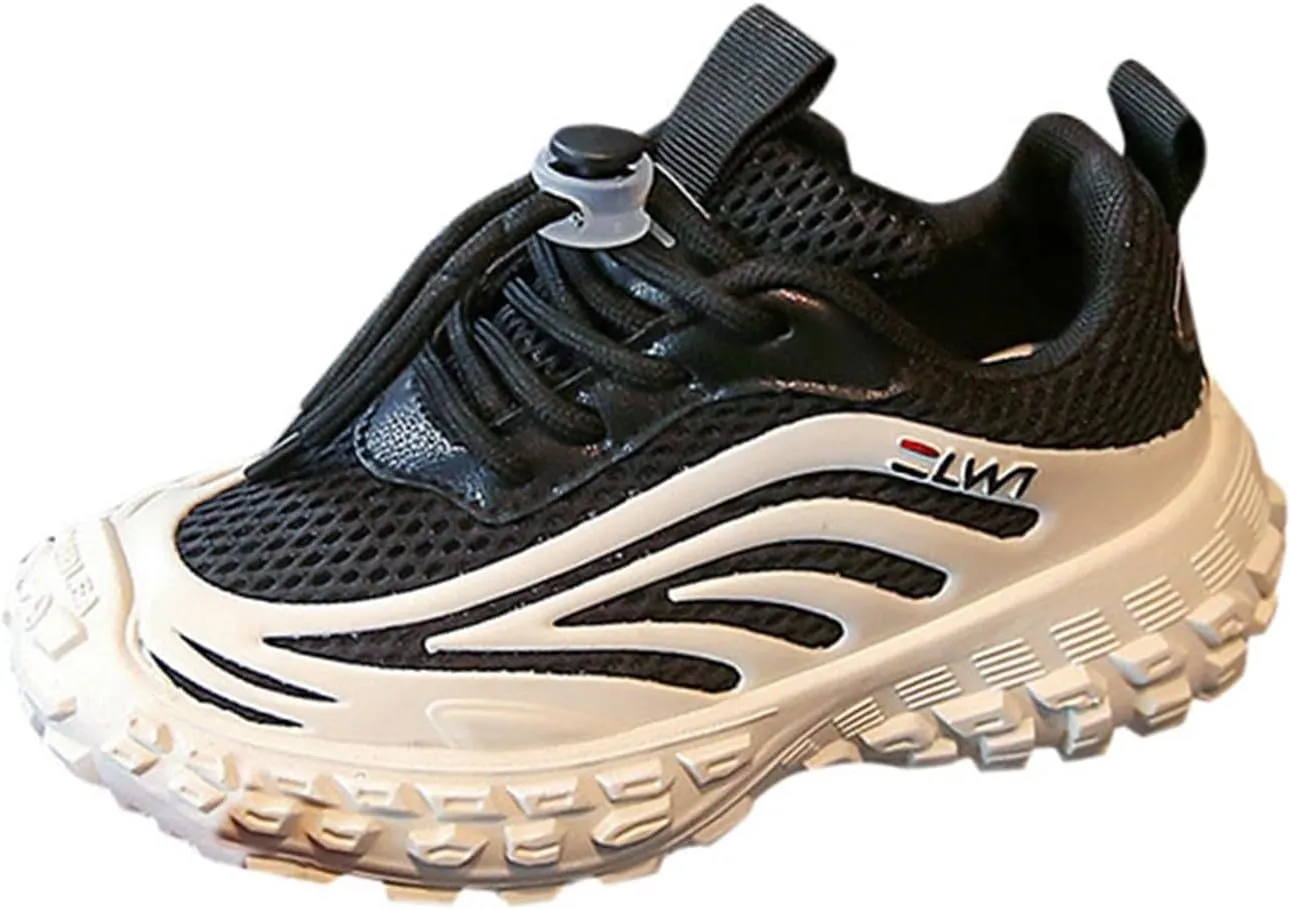 IWIHMIV Running Shoes for Kids Sneakers Boys Girls Tennis Shoes for Running Athletic Sports Lightweight Breathable Walking Shoes