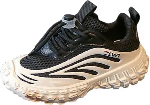 IWIHMIV Running Shoes for Kids Sneakers Boys Girls Tennis Shoes for Running Athletic Sports Lightweight Breathable Walking Shoes