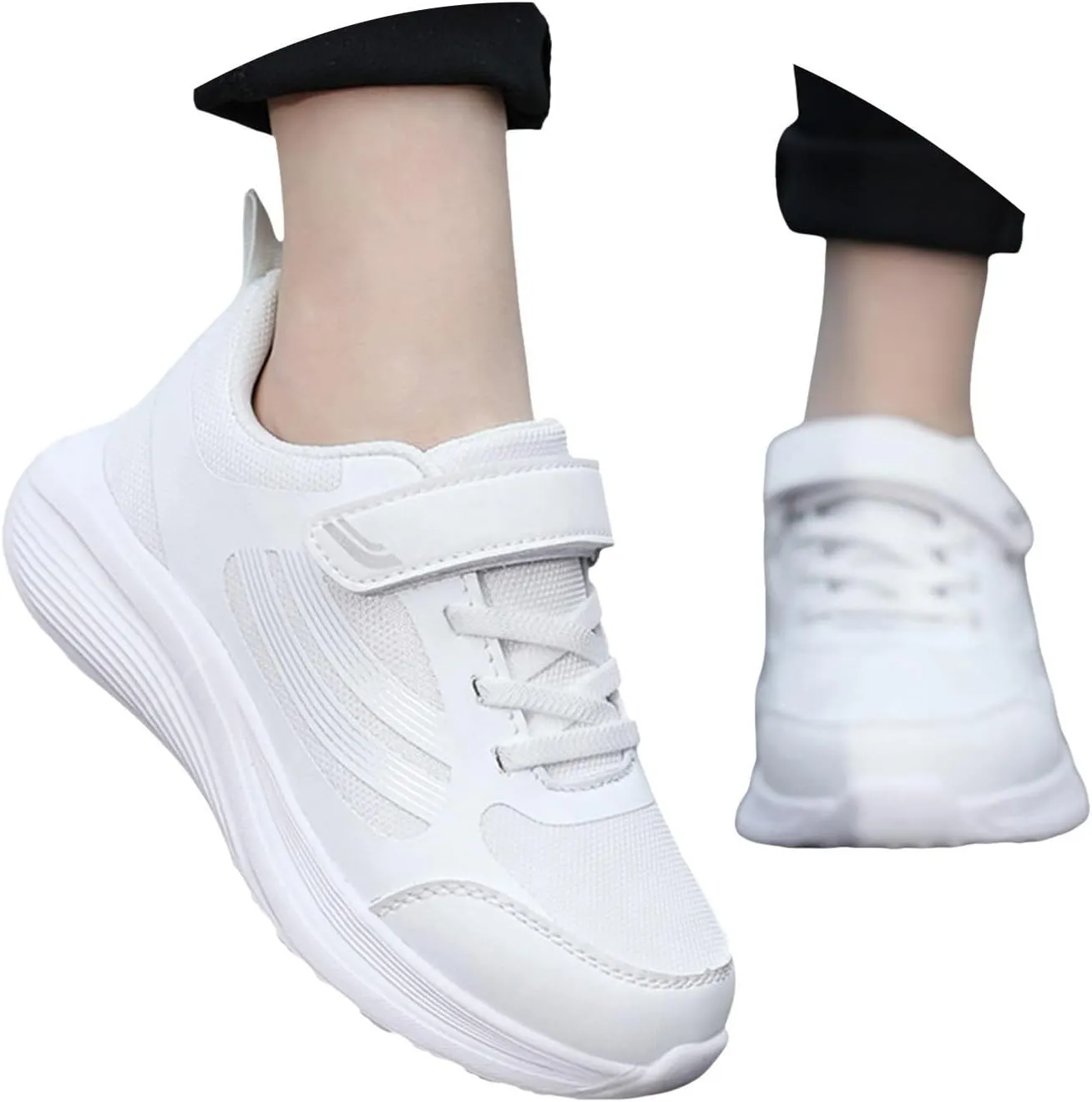 IWIHMIV Sneakers for Toddler Girls Tennis Shoes Girls Shoes for Boys Girls Kids Breathable Sports Athletic Shoes Running Shoes