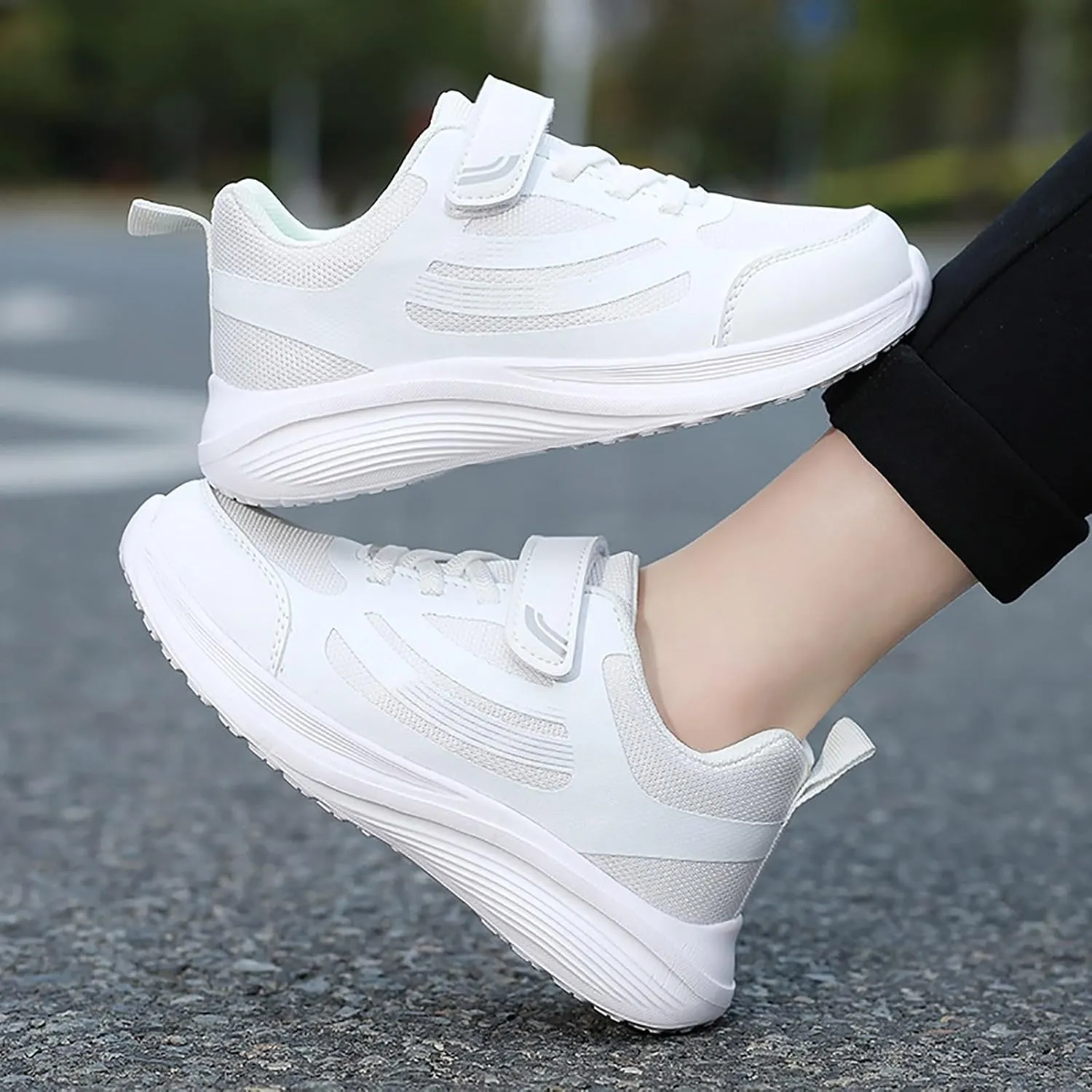IWIHMIV Sneakers for Toddler Girls Tennis Shoes Girls Shoes for Boys Girls Kids Breathable Sports Athletic Shoes Running Shoes