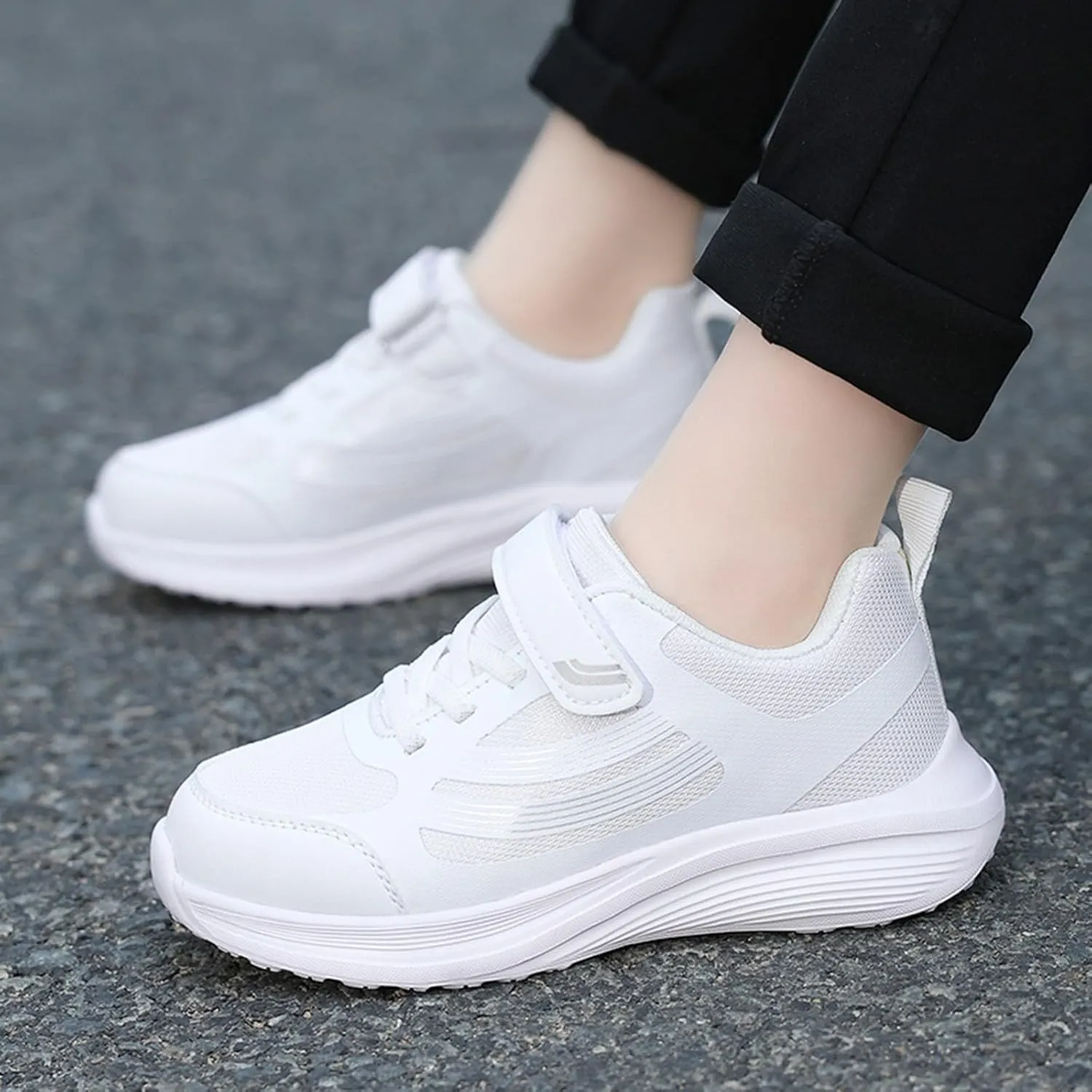 IWIHMIV Sneakers for Toddler Girls Tennis Shoes Girls Shoes for Boys Girls Kids Breathable Sports Athletic Shoes Running Shoes