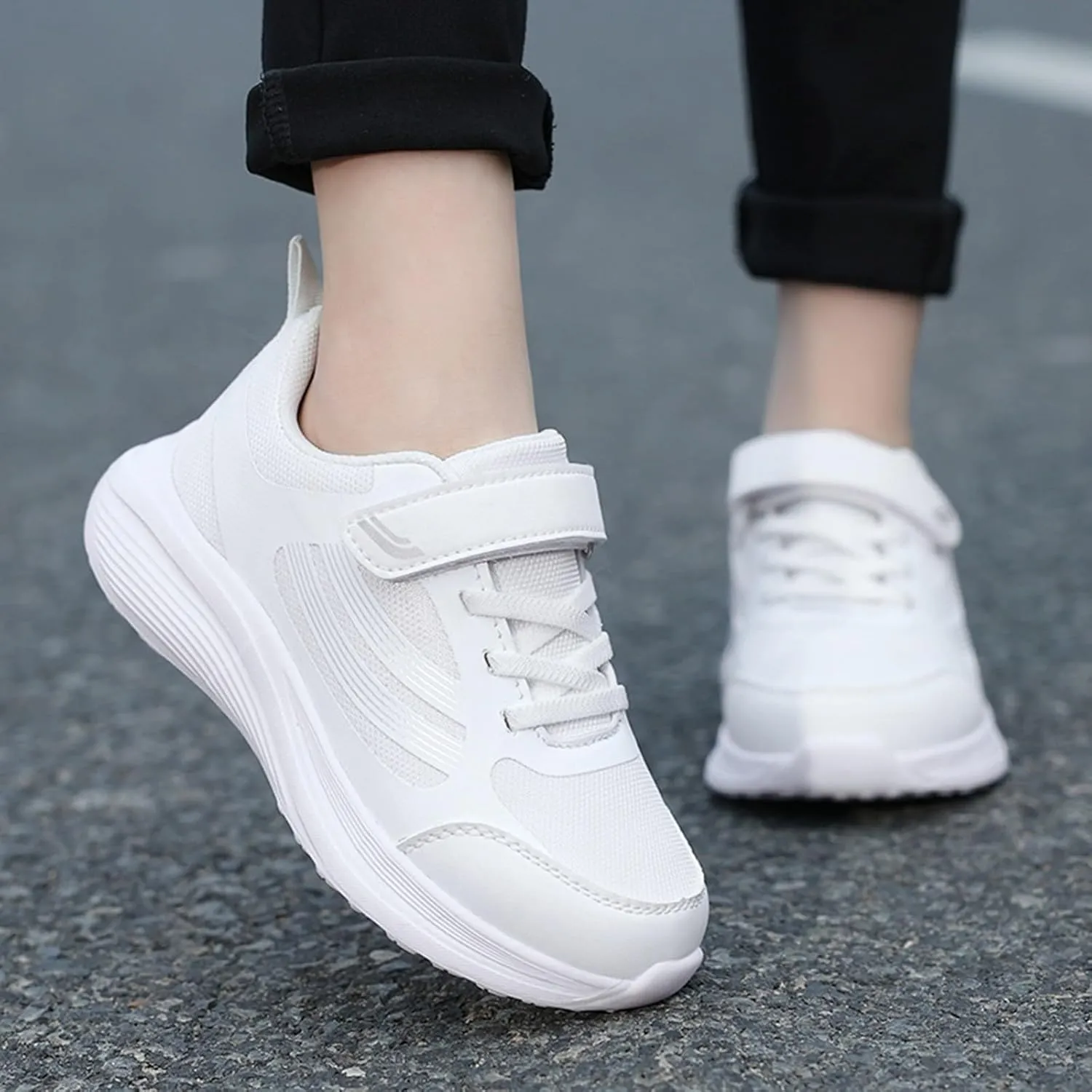 IWIHMIV Sneakers for Toddler Girls Tennis Shoes Girls Shoes for Boys Girls Kids Breathable Sports Athletic Shoes Running Shoes