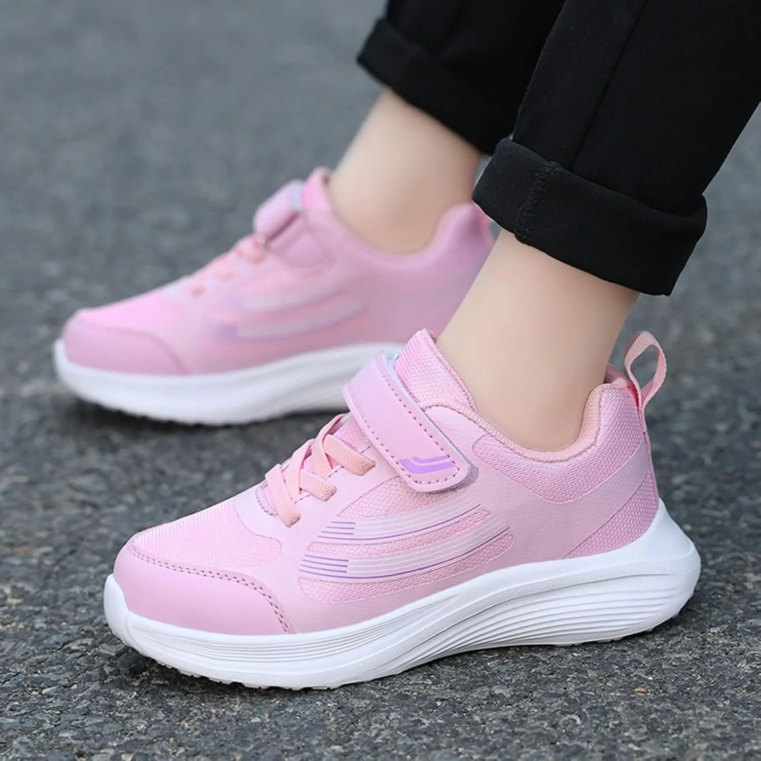 IWIHMIV Tennis Toddler Walking Shoes Toddler Slip On Shoes Girls Boys Sneakers Running Shoes Casual Lightweight Tennis Shoes