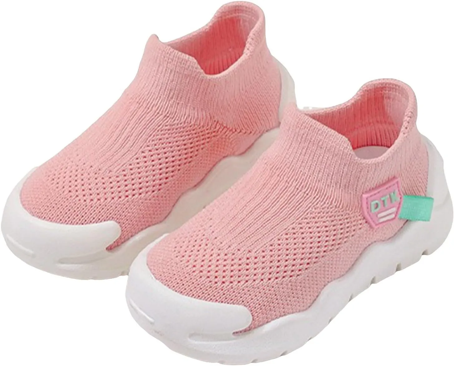 IWIHMIV Toddler Boy Sneakers Girls' Athletic Shoes Boys Slip On Shoes Tennis Shoes Lightweight Breathable Casual Walking Shoes
