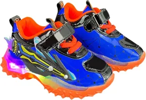 IWIHMIV Toddler Boy Tennis Shoes Kids Running Shoes Boys Light Up Sneakers Lightweight Breathable Athletic Shoes for Toddler