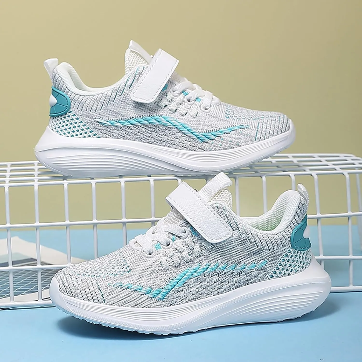 IWIHMIV Toddler Boy Tennis Shoes Toddler Slip On Shoes Toddler Walking Shoes Boys Girls Kids Tennis Athletic Running Sneakers