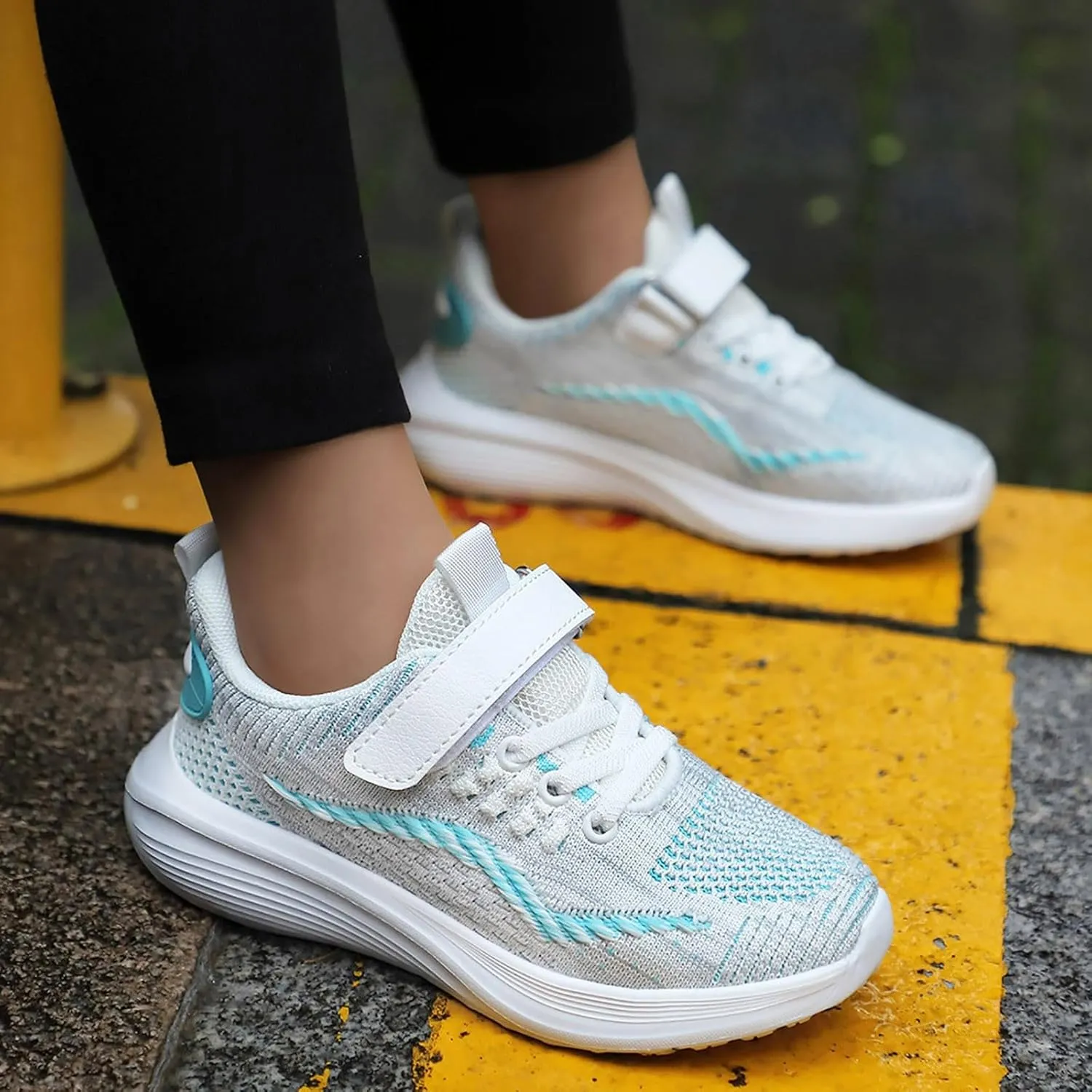 IWIHMIV Toddler Boy Tennis Shoes Toddler Slip On Shoes Toddler Walking Shoes Boys Girls Kids Tennis Athletic Running Sneakers
