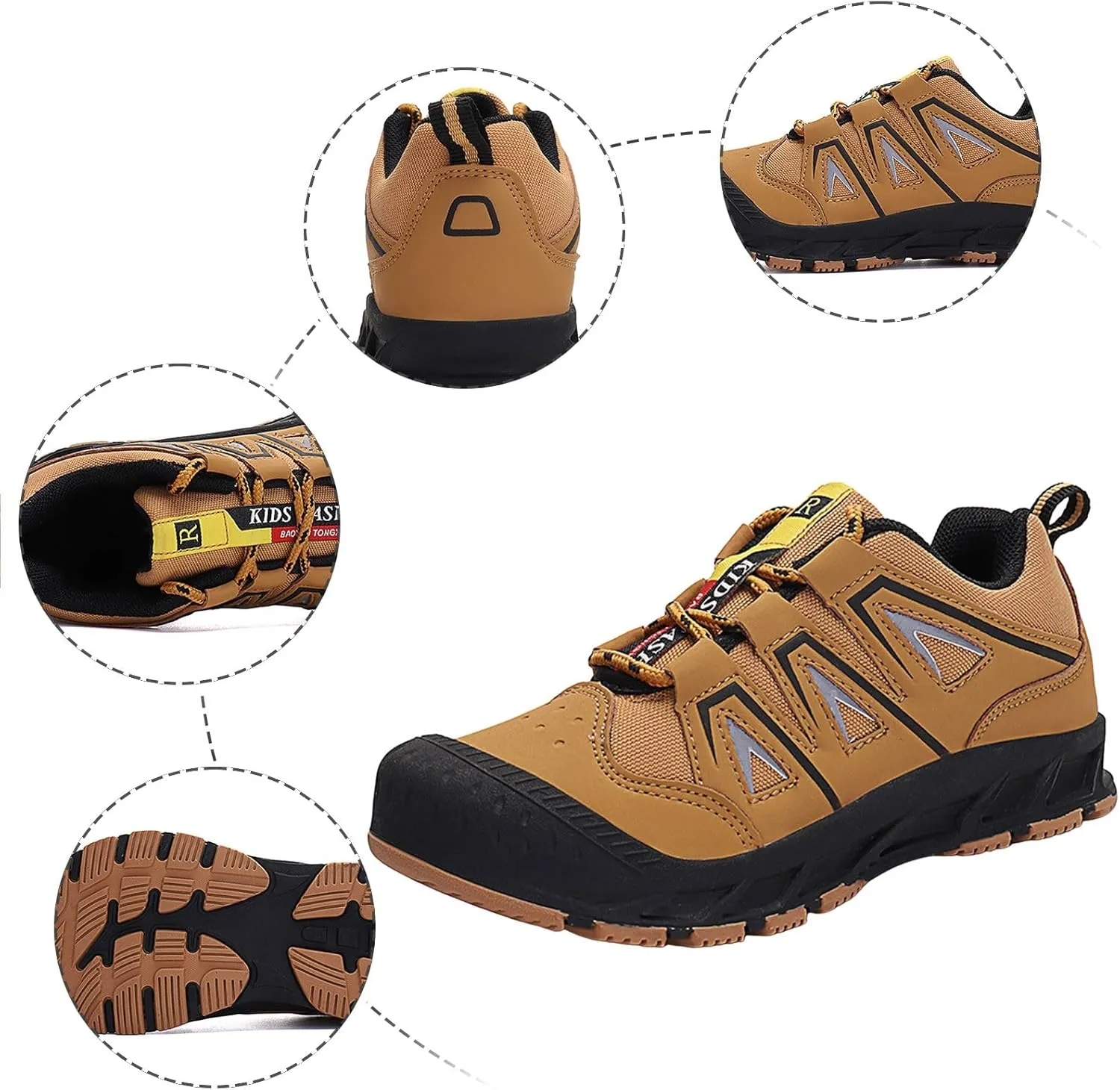 IWIHMIV Toddler Boys Athletic Shoes Girls Non Slip Tennis Shoes Outdoor Lightweight Walking Sports Hiking Sneakers