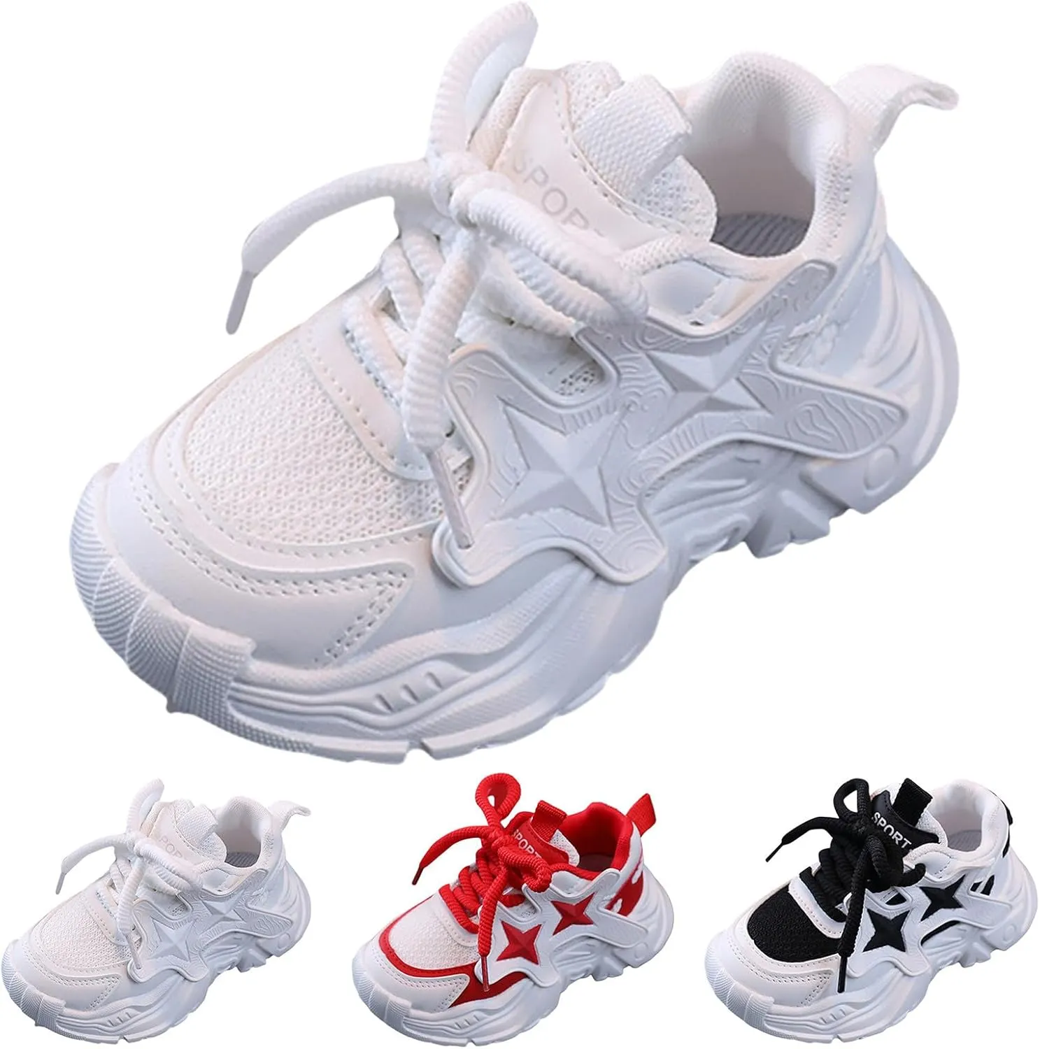 IWIHMIV Toddler Boys Tennis Shoes Kids Athletic Shoes Child Sneaker Breathable Kids Shoes Walking Shoes for Boys and Girls