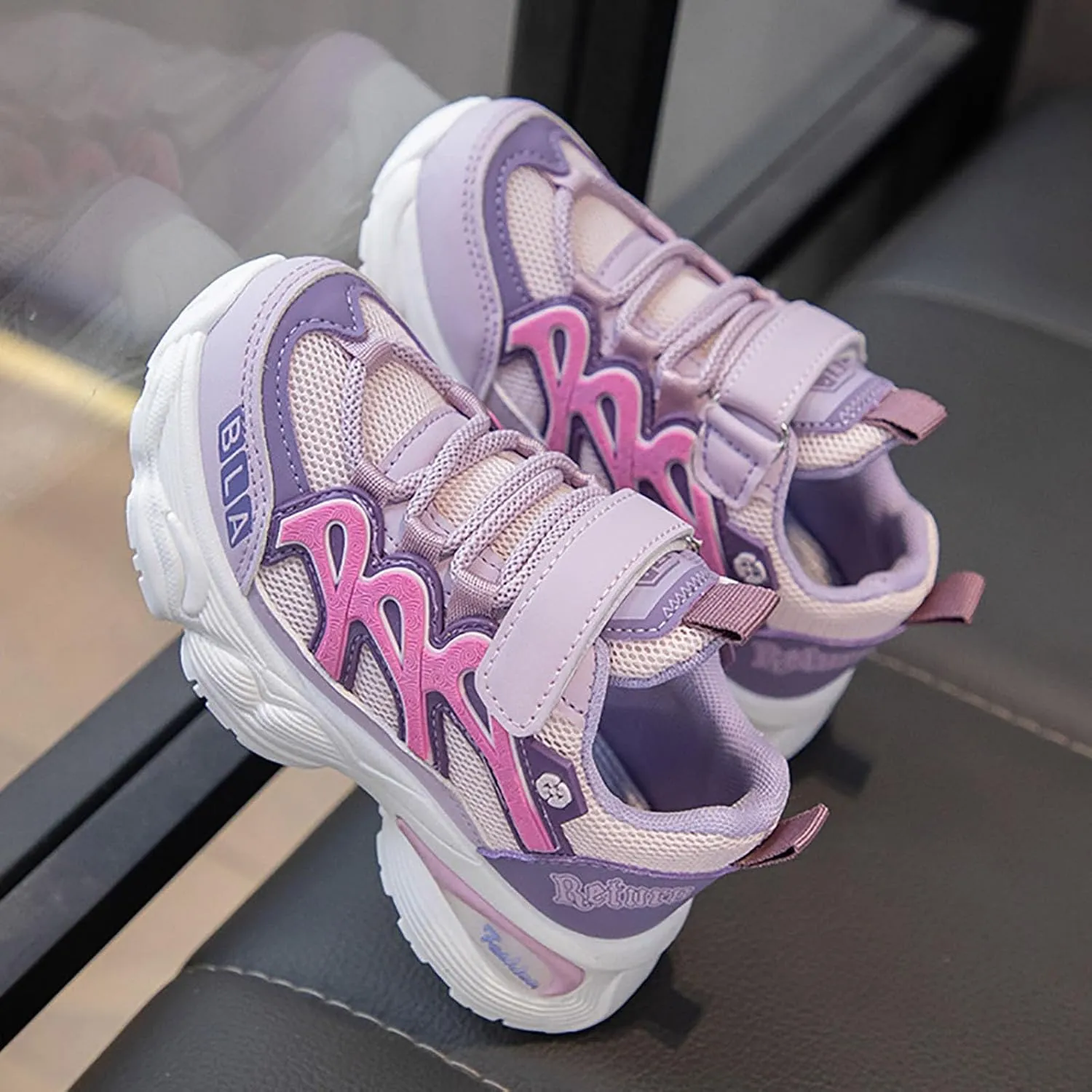 IWIHMIV Toddler Girl Sneakers Boys Athletic Running Sports Sneakers Breathable Tennis Shoes Casual Lightweight Walking Shoes