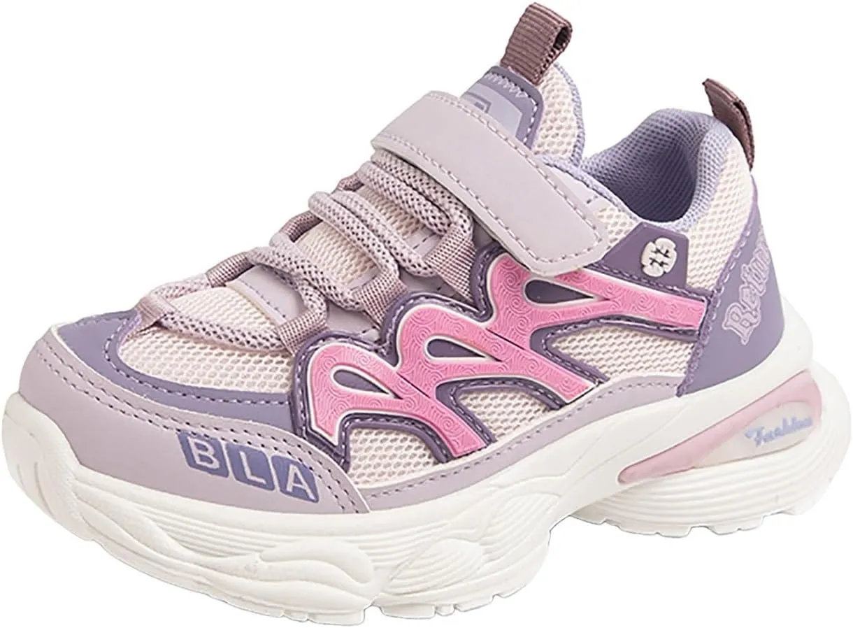 IWIHMIV Toddler Girl Sneakers Boys Athletic Running Sports Sneakers Breathable Tennis Shoes Casual Lightweight Walking Shoes