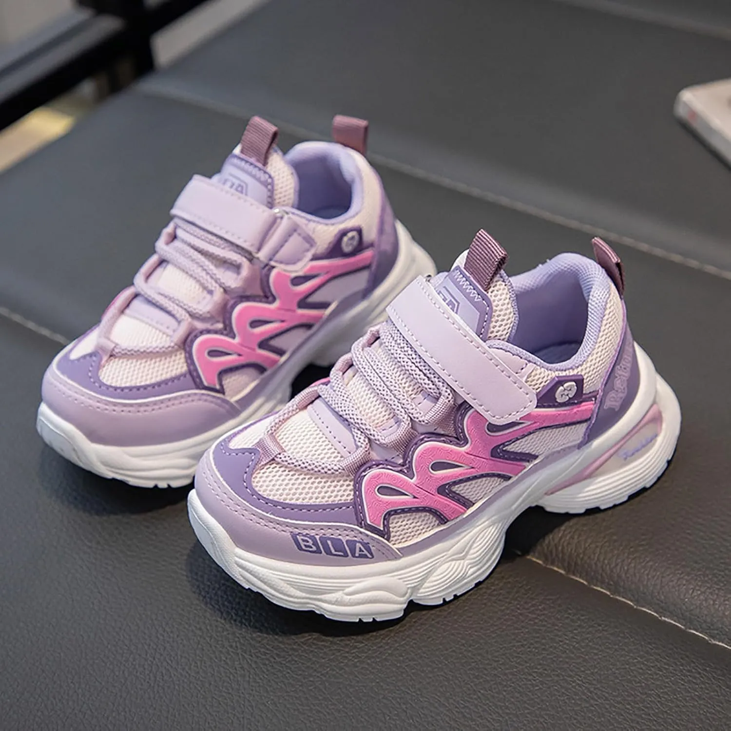 IWIHMIV Toddler Girl Sneakers Boys Athletic Running Sports Sneakers Breathable Tennis Shoes Casual Lightweight Walking Shoes