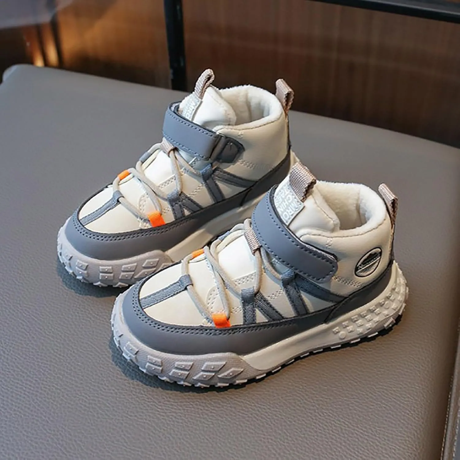 IWIHMIV Toddler Girl Tennis Shoes Winter Boys Girls Sneakers Kids Cotton Warm Sports Running Walking Shoes for Toddler