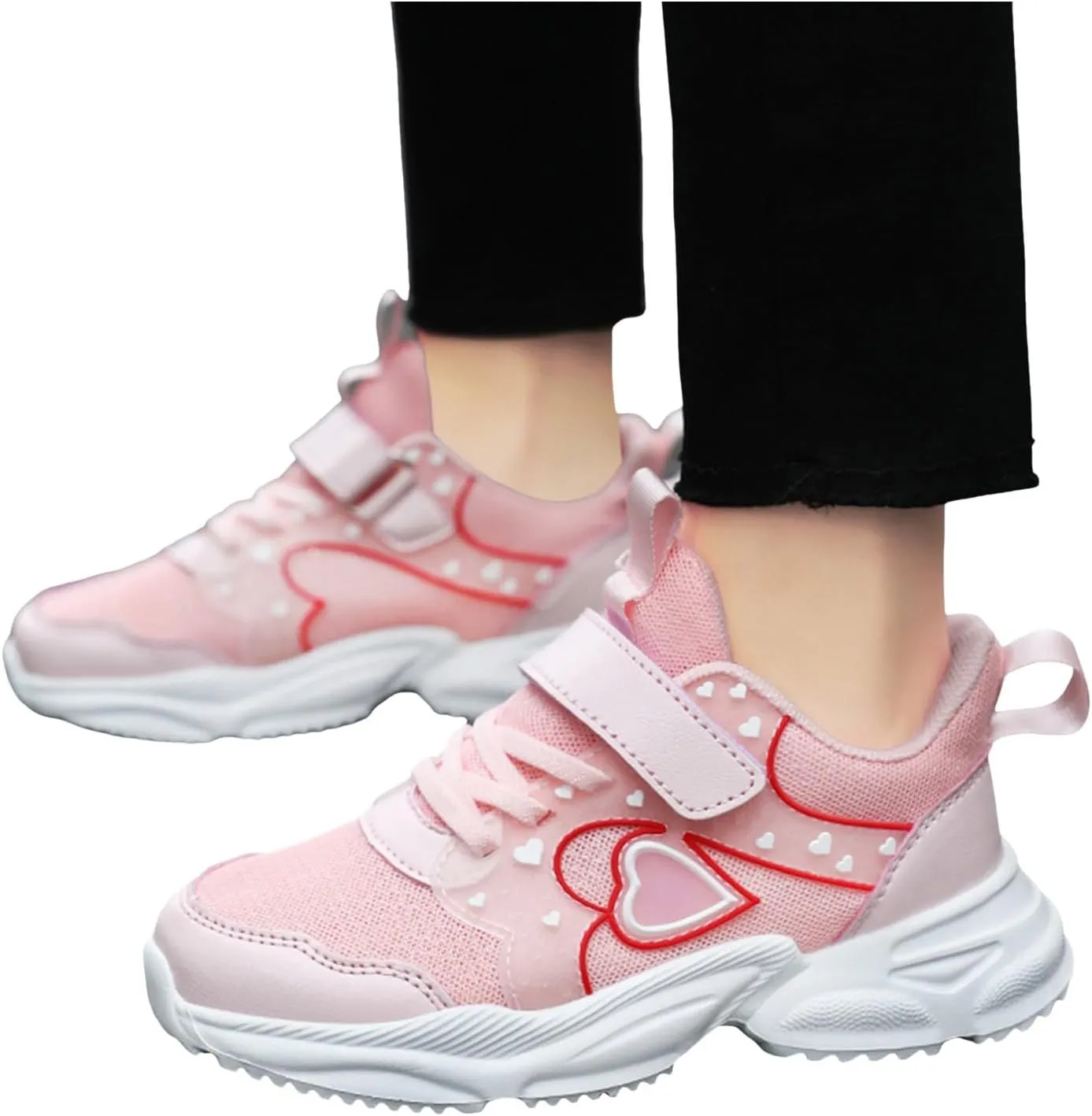 IWIHMIV Toddler Running Shoes Girls' Sneakers Slip On Boys and Girls Lightweight Tennis Athletic Shoes Little Kids Tennis Shoes