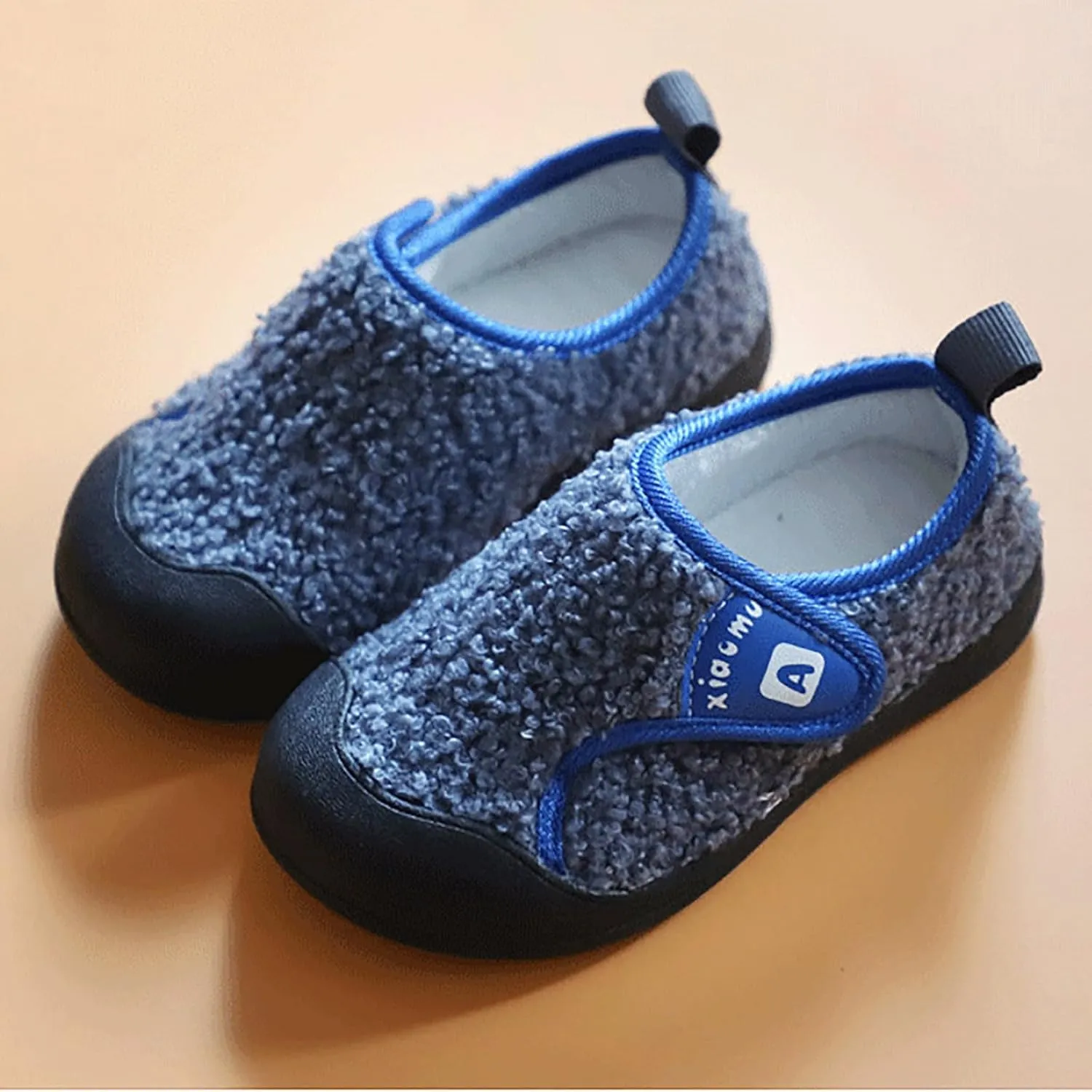 IWIHMIV Toddler Slip On Shoes Boy Sneakers Kids Running Shoes Winter Girls Lightweight Outdoor Sports Athletic Tennis Shoes
