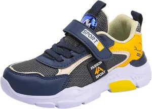 IWIHMIV Toddler Slip On Shoes Girls Kid Tennis Running Shoes, Athletic Walking Sport Lightweight Breathable Sneakers for Boys Girls