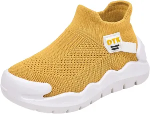 IWIHMIV Toddler Tennis Shoes Boys Girls Sneakers Knitted Sports Shoes Breathable Lightweight Running Shoes Casual Athletic Shoes
