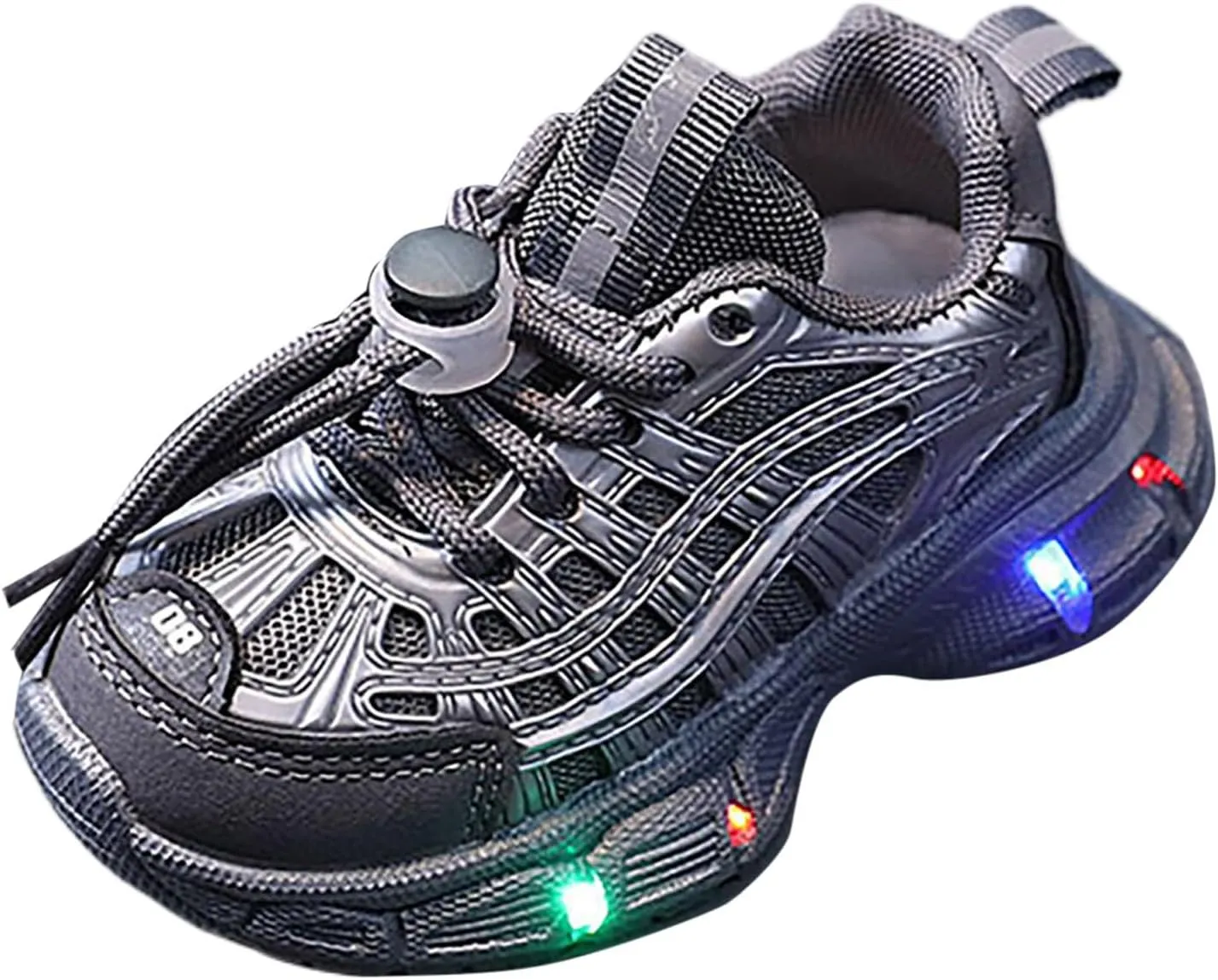 IWIHMIV Toddler Tennis Shoes Boys Toddler Boy Sneakers Shoes for Boys Girls Kids Light Up Tennis Sports Athletic Running Sneakers