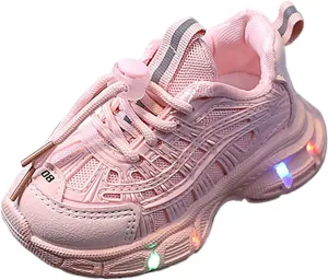 IWIHMIV Toddler Tennis Shoes Boys Toddler Boy Sneakers Shoes for Boys Girls Kids Light Up Tennis Sports Athletic Running Sneakers