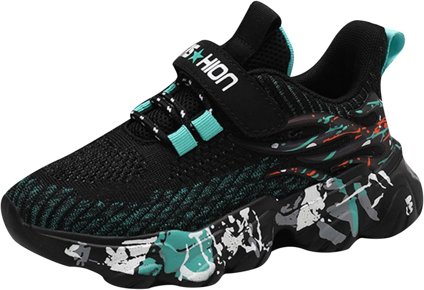 IWIHMIV Toddler Tennis Shoes Breathable Kids Athletic Slip On Sneakers Comfortable Running Shoes for Boys and Girls